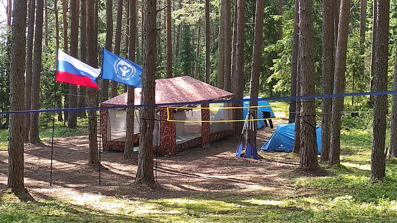 Туристичесий учебный сбор на озере Селигер